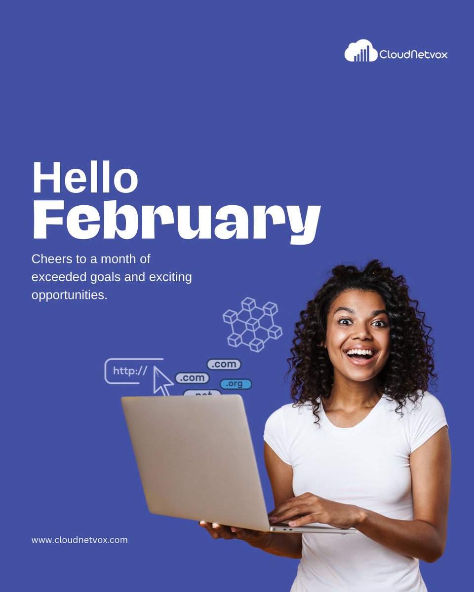 cloudnetvox's tweet image. Welcome to February!
We wish you a fruitful and impactful month ahead!
With Love,

The Cloudnetvox team.

#cloudnetvox #february