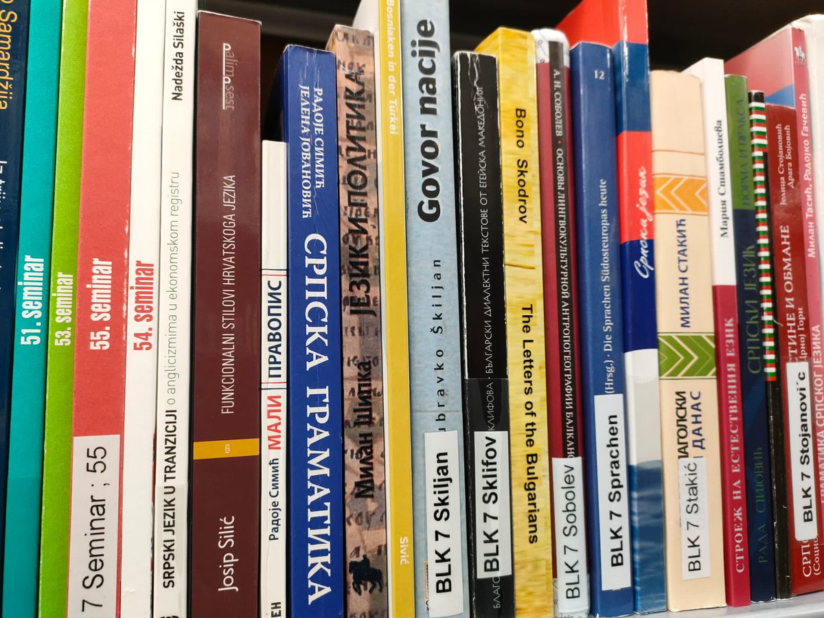 SRBinFinland's tweet photo. Visit to @NatLibFi. During the meeting with Prof. Kimmo Tuominen, 🇷🇸-🇫🇮 national libraries' coop projects elaborated. Pleased to also see books in Serbian at the NL shelves. https://t.co/OTllrcpea1
