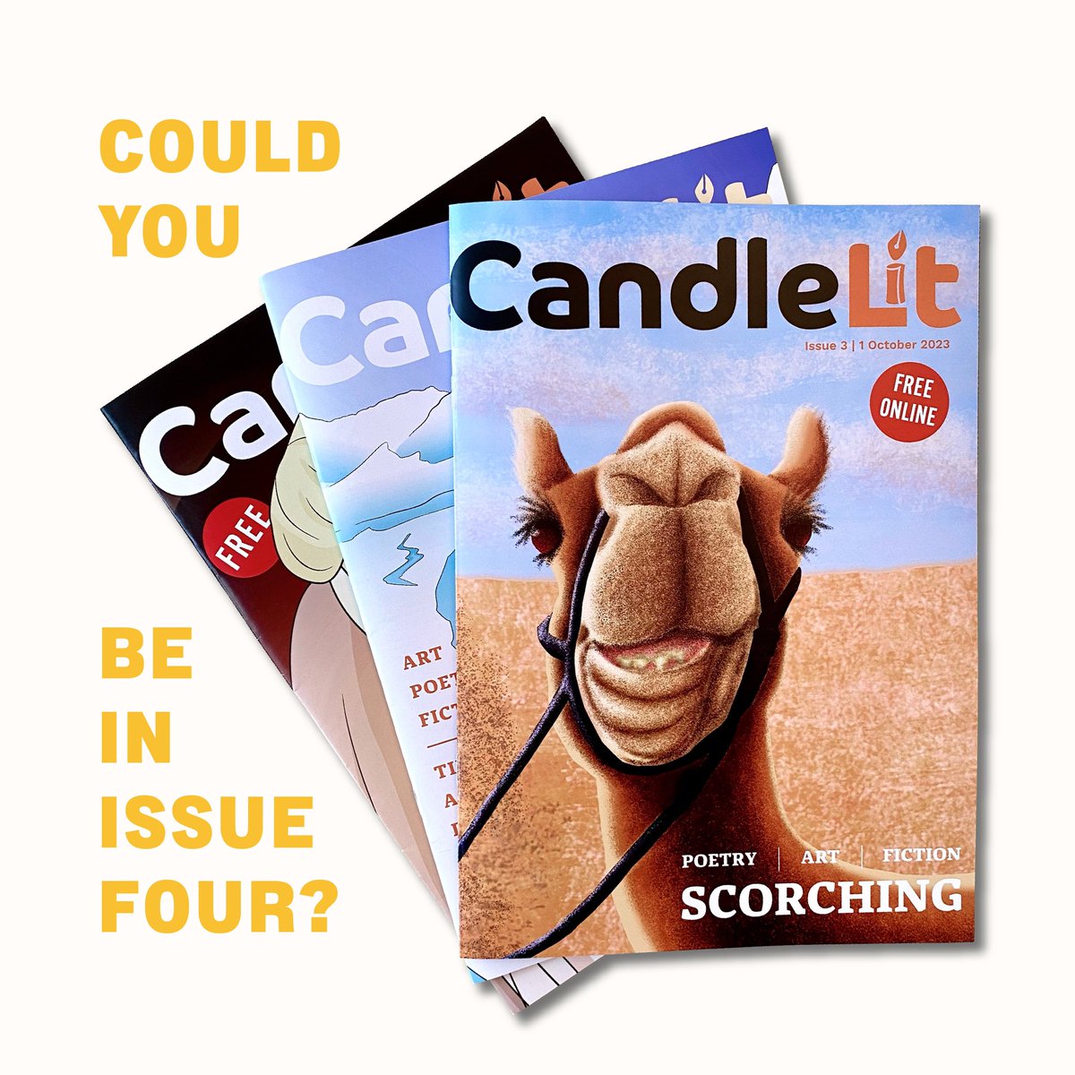 Submissions are open for the 4th issue of our literary print magazine, CandleLit: tafader-publishing.co.uk/submissions/

For the first time we’ll also be paying our contributors! If you have a piece of creative work on the theme: ‘If I could go back’, please do submit.

#writingcommunity