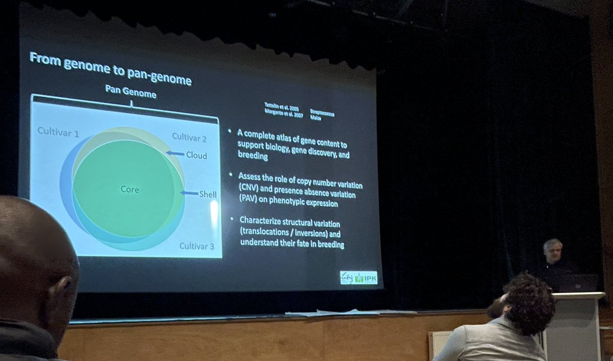 International Barley Hub (@intbarleyhub) on Twitter photo We now move ‘into the cloud’ and hear from Nils Stein @Nils__Stein @IPKGatersleben.  #barleyad24 From Morex V1 to barley pan genome v2! 
ipk-gatersleben.de/en/research/ge… We now move ‘into the cloud’ and hear from Nils Stein @Nils__Stein @IPKGatersleben.  #barleyad24 From Morex V1 to barley pan genome v2! 
ipk-gatersleben.de/en/research/ge…