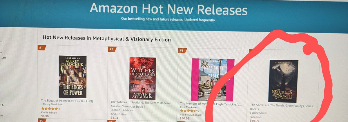 Thank you all for your support! The Secrets of The North is #4 on the list of bestselling hot releases in Canada! #bestsellingbooks #newreleasebook #fantasybooks #fantasybookseries #booktok