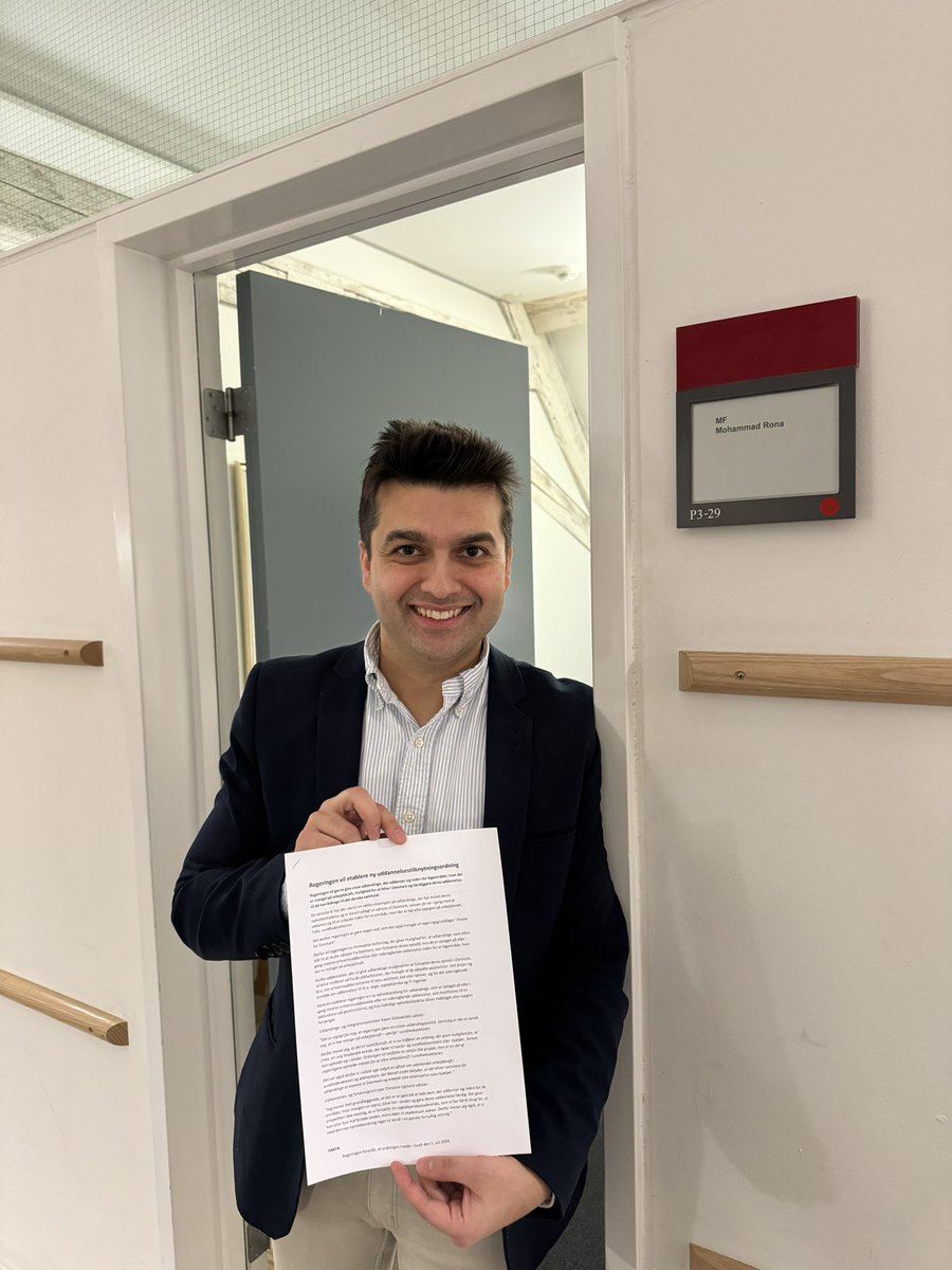 Ny aftale! Trygt og sikkert justerer vi på udlændingeloven, så dygtige medarbejdere ikke skal frygte for deres hverdag ødelægges af skøre regler når de er i gang med en uddannelse! 
Hvor er jeg dog glad og stolt over at vi leverer varen! 🟣🙏🇩🇰