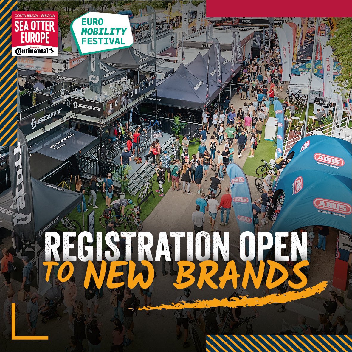 The Expo Zone reservation period is open for new brands that wish to be present for the first time at Sea Otter Europe Costa Brava Girona by Continental and Euro Mobility Festival 2024