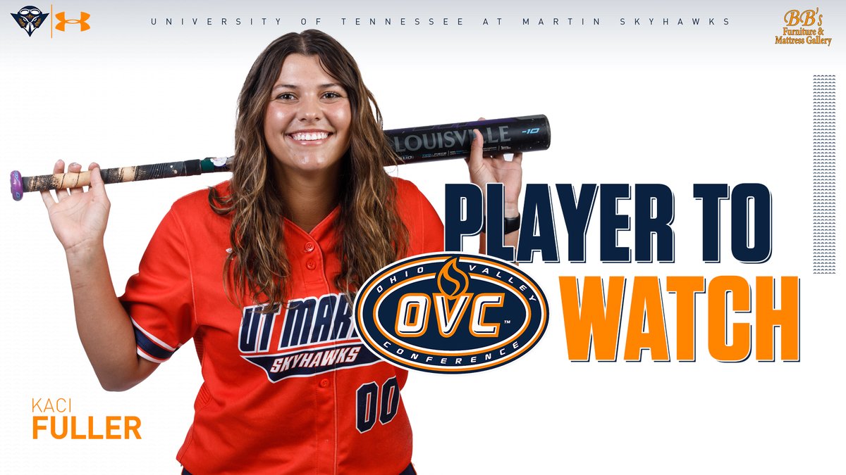 With the season right around the corner, <a href="/UTMSoftball/">UT Martin Softball</a> has been tabbed to finish third in the OVC Preseason Poll

3x All-OVC outfielder Kaci Fuller has also been named an OVC Player to Watch for the 2024 season!

Preseason Poll: bit.ly/49hgWJh

#MartinMade | #OVCit