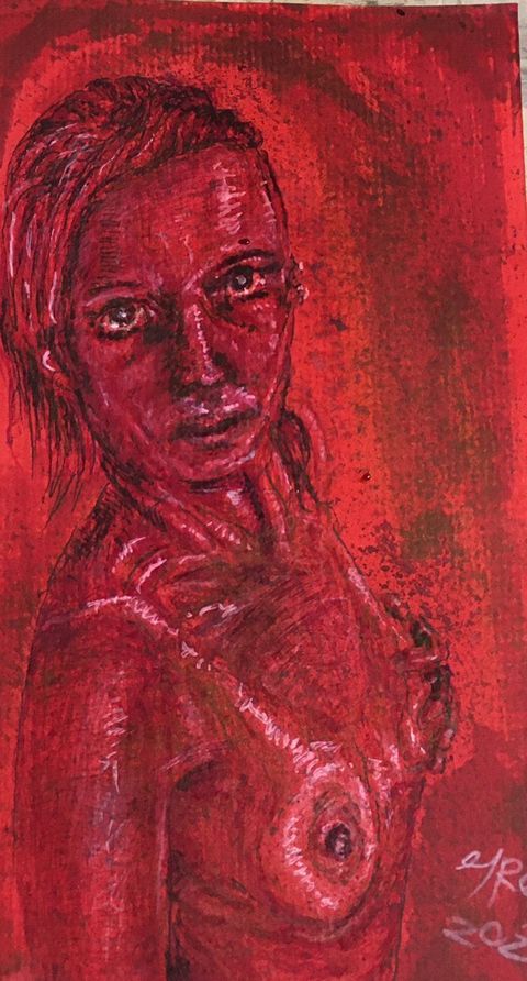 BlooyGar's tweet photo. Bathory #darkart #bathory #scaryart #ink #coloredpencil #prismacoloredpencil #horrorart #horrorartwork #scaryartwork #inkwashes #fountainpen https://t.co/AkXhGVX5am