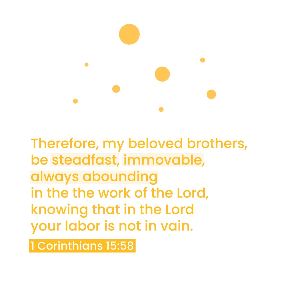 TransformedPD's tweet image. Because of Christ... we have hope.

Your labor for the Lord is never lost. Let us stand firm in faith and work diligently for the glory of God, knowing our work is not in vain.