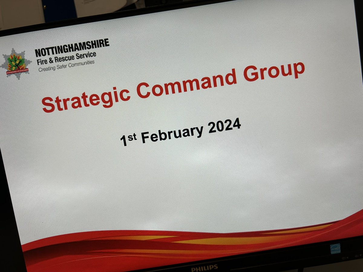 Quarterly Strategic Command Group training this morning.

Ensuring our strategic command group maintain CPD at this level.

Great presentation from an external speaker on a very complex, and challenging multiagency incident. 

#Preparedness 
#SharedLearning