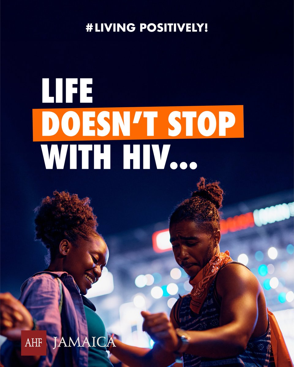 ahfjamaica's tweet image. Life doesn&apos;t stop with HIV. With AHF Jamaica’s comprehensive care and treatment, you can live a full, healthy life. 
#FreeSTITest #FreeSTITreatment #Freecondoms