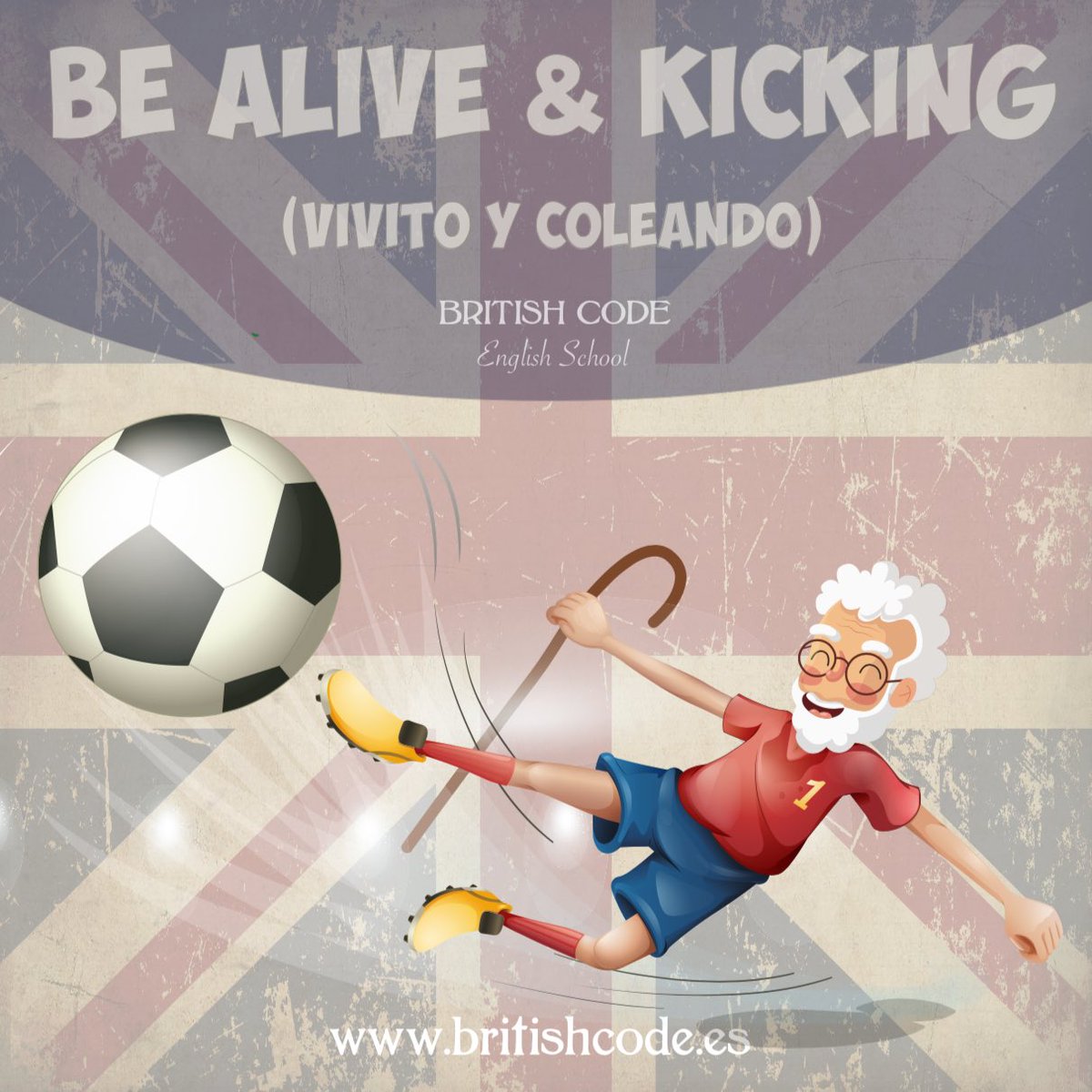 britishcodees's tweet photo. ¡ Qué gran sensación sentirse vivo ! 💪🏼"Despite rumours to the contrary, he is alive and kicking" // "A pesar de los rumores en contra, está vivito y coleando".
#britishcodeidioms #aliveandkicking #confuerzayenergia #vivitoycoleando #seguimosdandoguerra https://t.co/f8071nJPy0