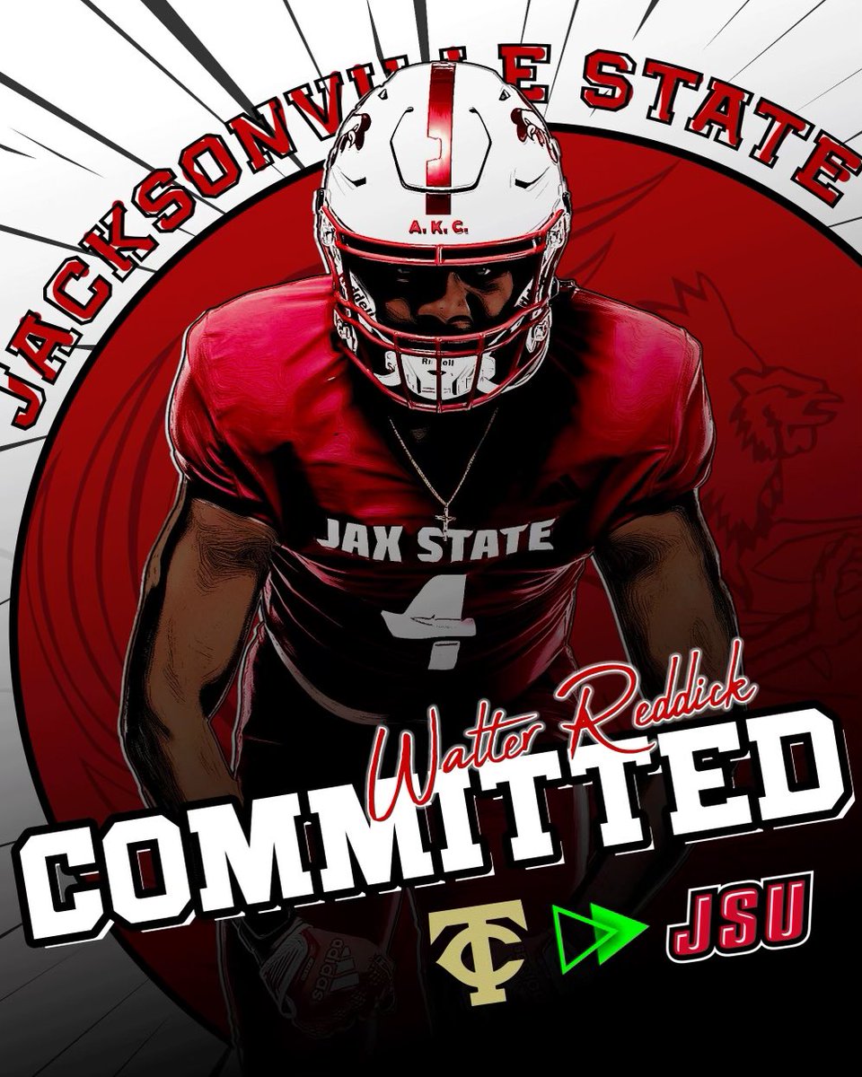 Blessed to announce my commitment to Jax State…❤️🤍#AGTG