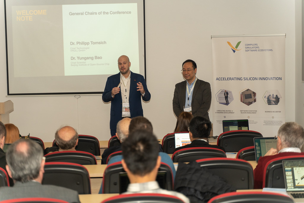 VRULLEU's tweet photo. 🚀 VRULL led the charge in Tirana last week, hosting the 1st Sino-European Workshop on Computer Architecture R&amp;D &amp; RISC-V, bringing together a few of the brightest European and Chinese computer scientists to initiate a dialogue around cooperation opportunities. #COOPERATION https://t.co/HAnwAmeVSJ