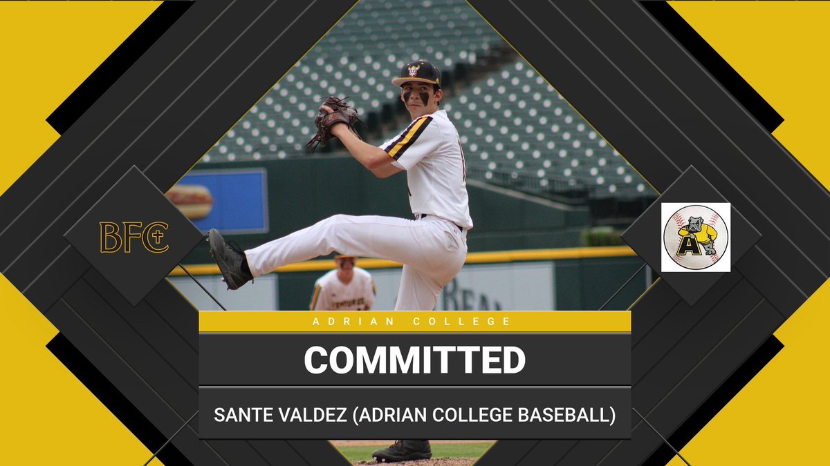 BFC_Athletics (@bfc_athletics) on Twitter photo Congrats to BFC Senior, Sante Valdez, who has committed to play baseball at Adrian College! <a href="/chsl1926/">Catholic League</a> <a href="/miprepzone/">MIPrepZone</a> <a href="/BFC_Baseball/">BFC Baseball</a> <a href="/mhsbca1/">MHSBCA</a> @sante_valdez Congrats to BFC Senior, Sante Valdez, who has committed to play baseball at Adrian College! <a href="/chsl1926/">Catholic League</a> <a href="/miprepzone/">MIPrepZone</a> <a href="/BFC_Baseball/">BFC Baseball</a> <a href="/mhsbca1/">MHSBCA</a> @sante_valdez