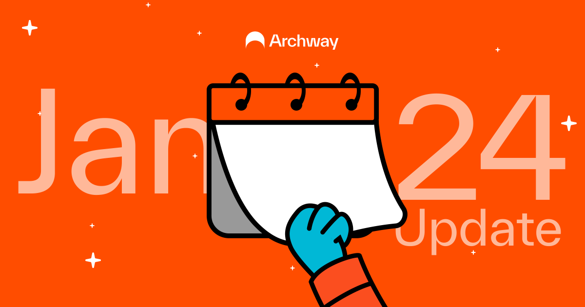 📢 Archway Foundation &amp; Ecosystem Recap — Jan 2024 

The ecosystem has been buzzing with activity! 

Scope the latest happenings from this past month 👇
