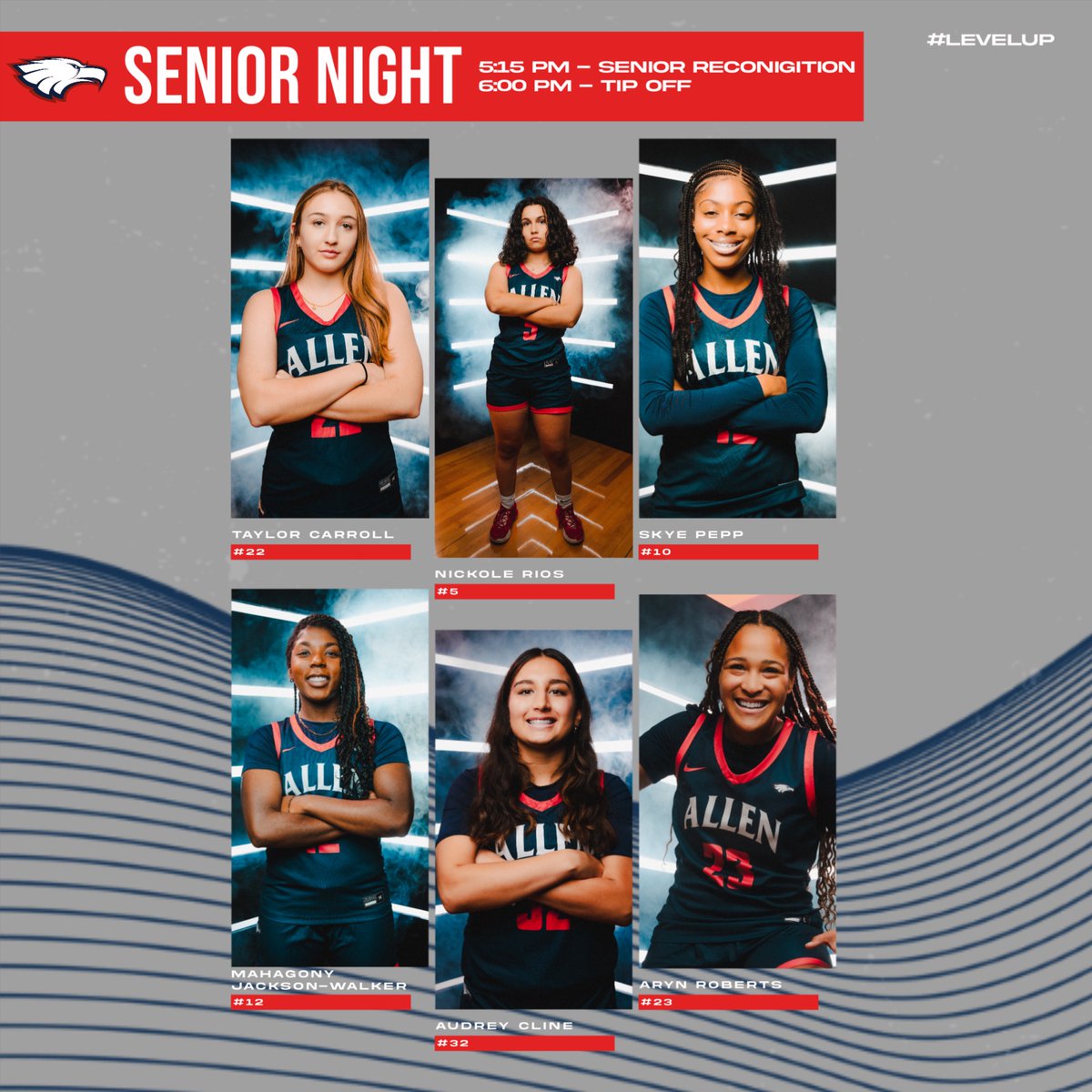 Come out to celebrate our amazing SENIORS Friday Night❗️
5:15 PM - Senior Recognition 
6:00 PM - Tip-Off
