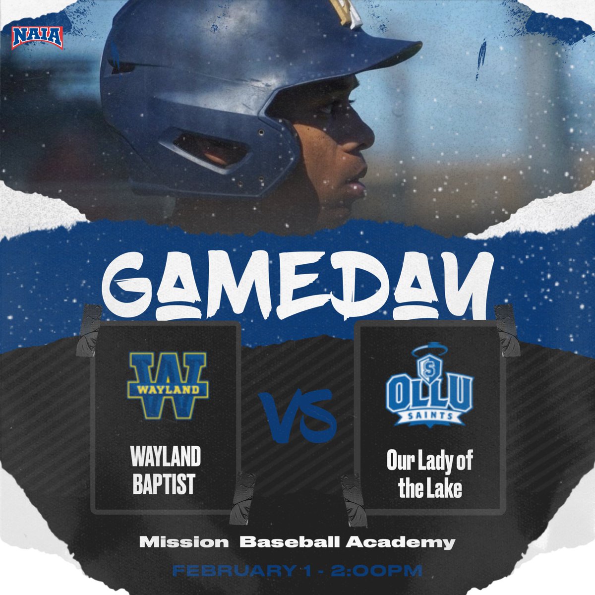 wbu_baseball's tweet photo. 🚨GAME DAY🚨⁣⁣
⁣⁣
Pioneers are back in action today against Our Lady of the Lake University
⁣⁣
🕙 2:00 &amp; 5:00 PM
⁣⁣
📍 Mission Baseball Academy

🎥  https://t.co/iUqON2mGHH
⁣⁣
#TMac4Ever | #WBUBaseball | #GoPioneers https://t.co/L9U9t5QeVX