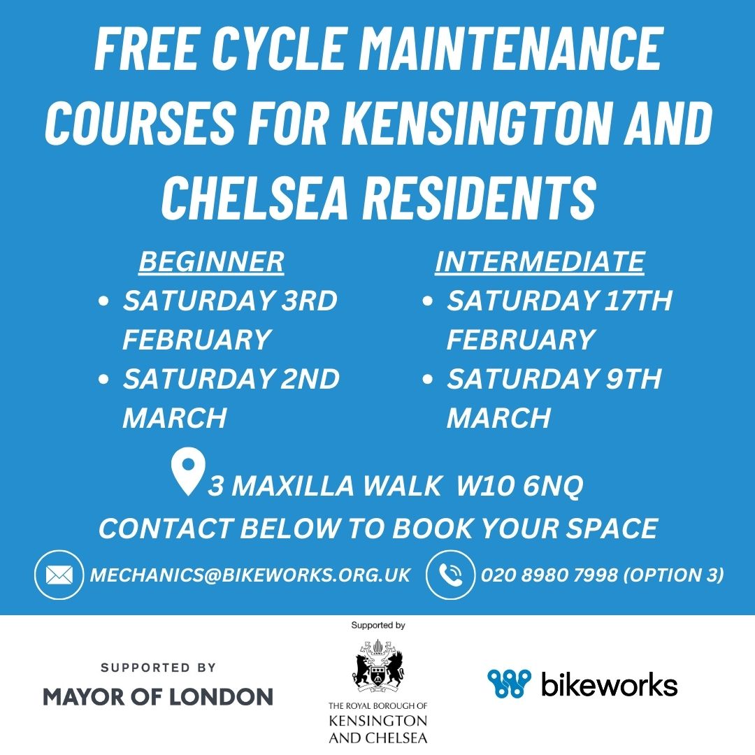 Limited spots left to snag a FREE seat at our Beginners One Day Maintenance course! 🌟 This Saturday, 3rd February at Maxilla Walk from 10am - 4pm 🕙 #CyclingMaintenance #DIYBikeCare #FreeWorkshop #Bikeworks