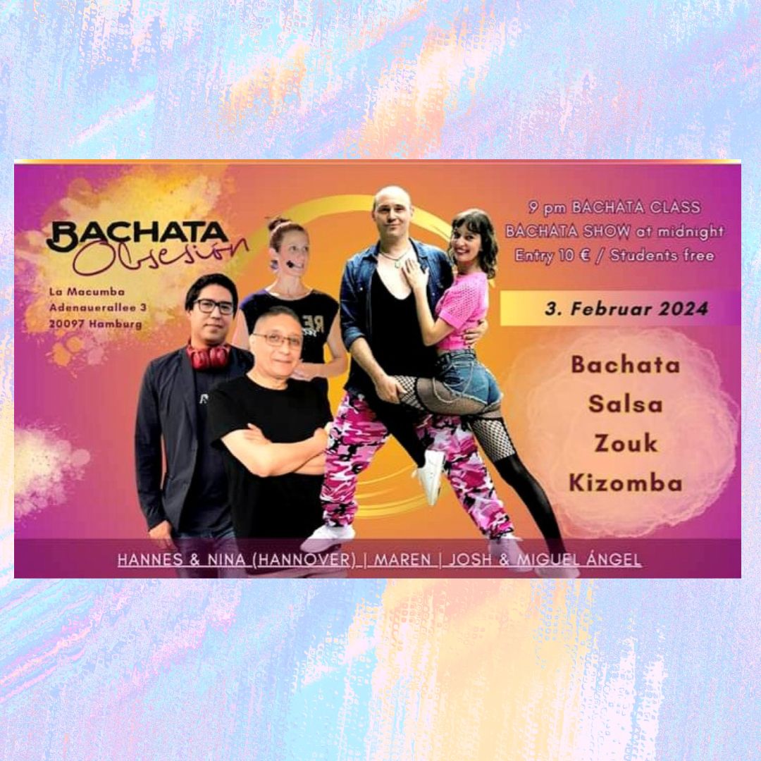 somoshamburgo's tweet photo. #Latinoamérica 🌎 ¿Estás listo para deslumbrar con tus mejores pasos de baile? 🕺 Este sábado a partir de las 21 hrs, prepárate para una noche espectacular de Bachata en LA Macumba. 🎉
📅 03.02
🕘 21 hrs
📍 LA Macumba
#workshop #salsa #bachata #kizomba #fiestalatina #SomosHH https://t.co/f6D8wFJjmq
