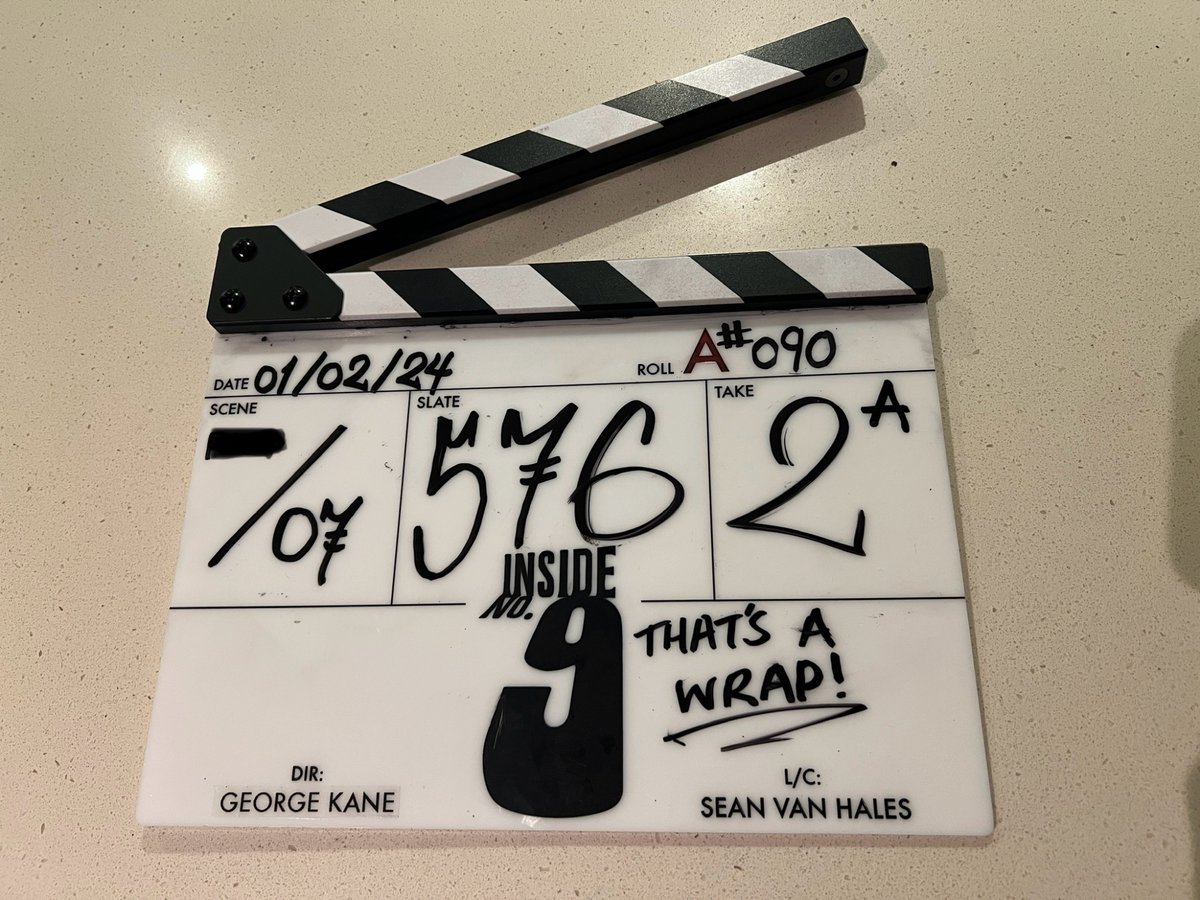 SP1nightonly's tweet image. Time to say goodbye to #InsideNo9 having just wrapped series 9. This takes us to 55 episodes, a very decent innings. Mixed emotions but can’t wait to share what we’ve made.
@ReeceShearsmith