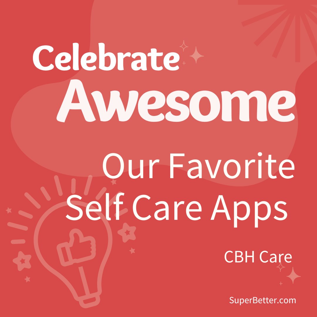 SuperBetter's tweet photo. We're happy to find #SuperBetter among CBH Care's favorite #SelfCare apps.
Find all the favorites here: https://t.co/K41PvJfWFL
#SelfCareApps #mentalhealth #mentalwellbeing https://t.co/DYJzvHeVDW