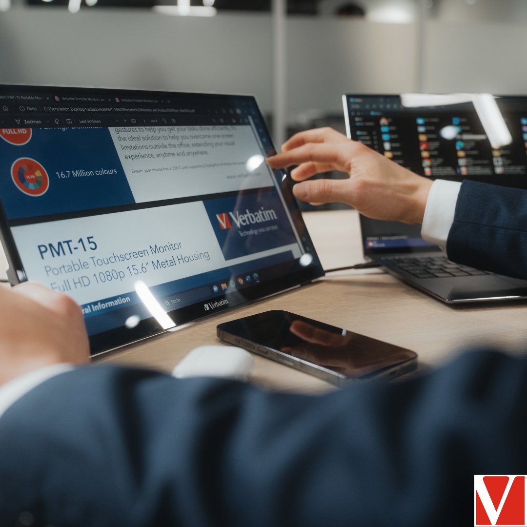 usverbatim's tweet photo. Upgrade your on-the-go productivity with Verbatim's Portable Touchscreen Monitor! Stay connected, wherever the adventure takes you!
#TechnologyYouCanTrust
#PortableMonitor https://t.co/RcmHG0P8LR