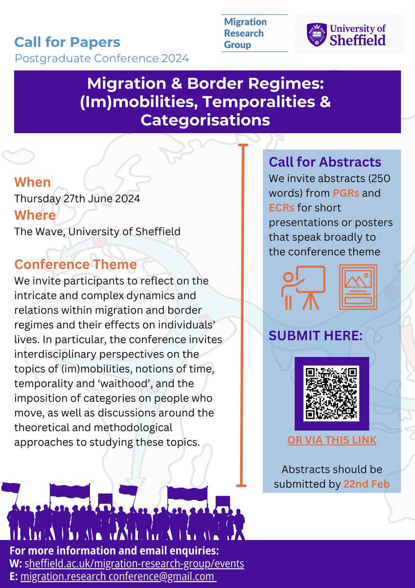 CfP PGR Conference: Migration and Border Regimes 📝

📅 Deadline 22nd Feb

Registration for attendees will open soon.