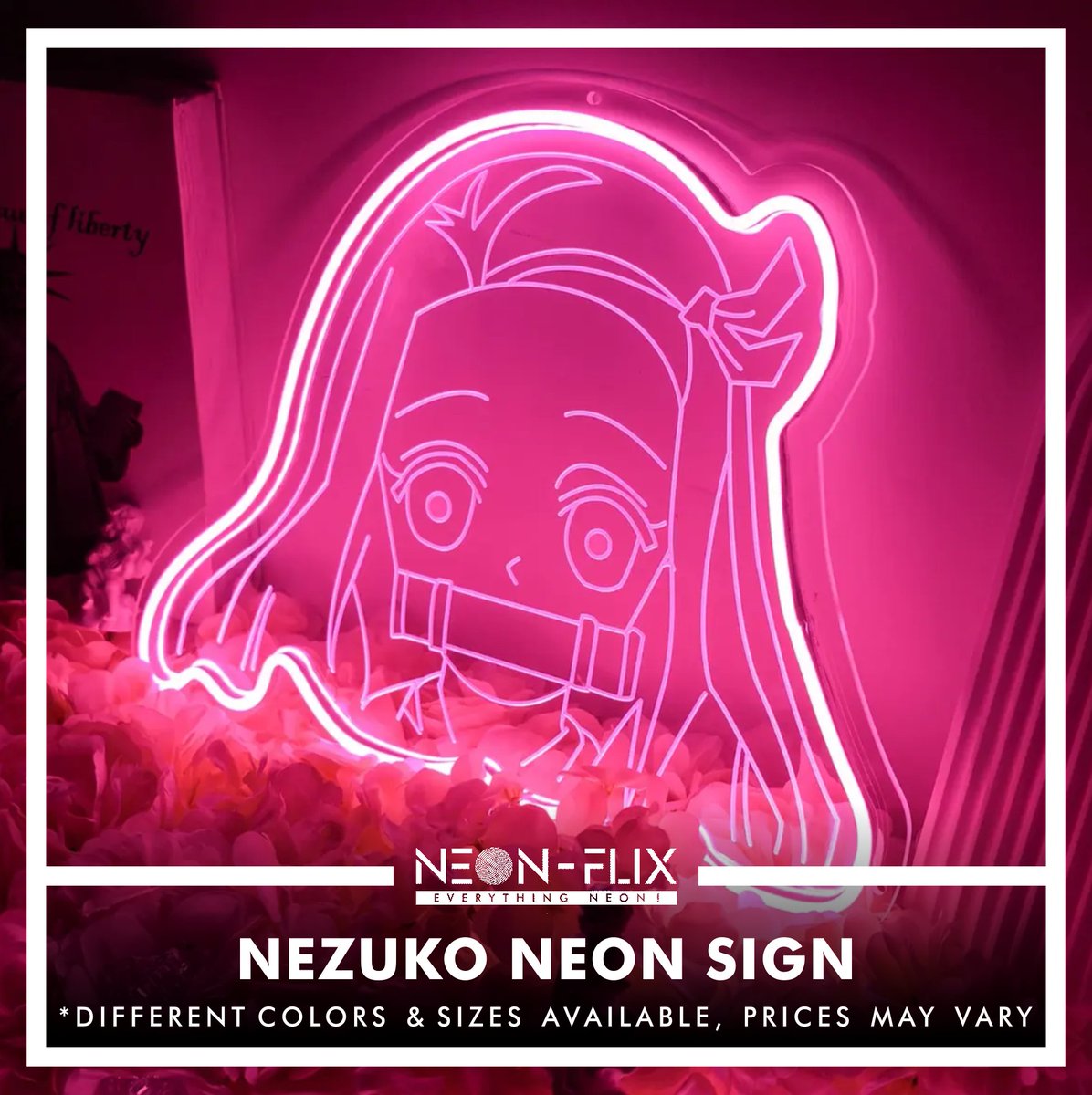 NeonFlix_'s tweet photo. Nezuko Neon Sign ^^ 
Dm us for more info^^ https://t.co/r5KVUns8c5