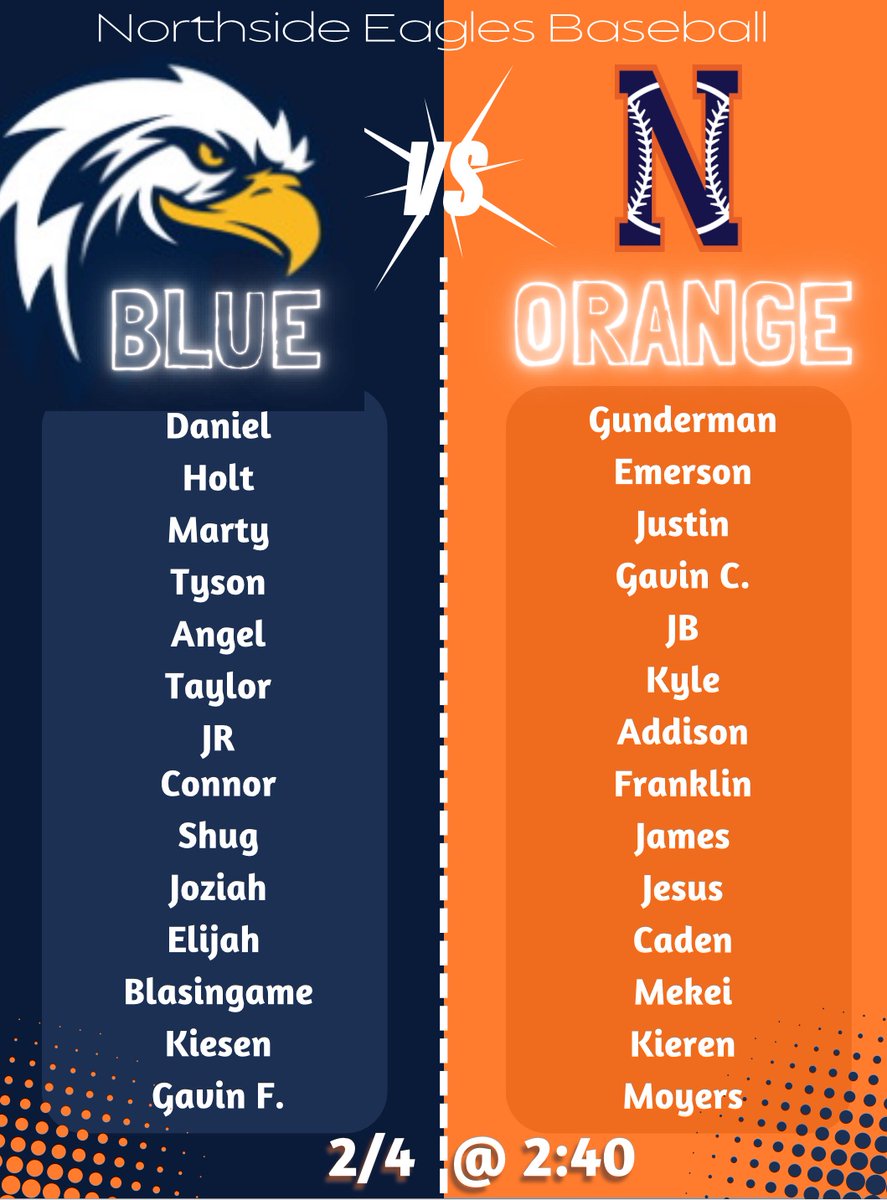 nhs_baseball1's tweet photo. Come on out and support our Eagles on Sunday in our 3rd Annual Blue/Orange Game !! #nhsbaseball ⚾️ https://t.co/vOrSVqMI3V