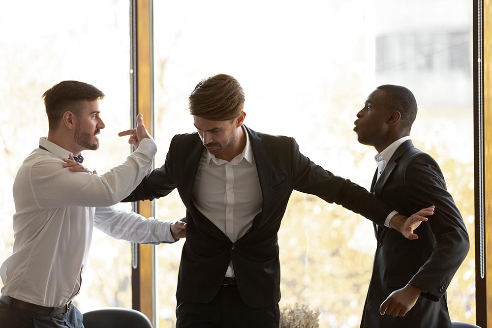 Creating a violence prevention program is crucial, starting with recognizing the possibility of workplace violence. 

Take a look at this #ToolboxTalk for even more steps to preventing violence in the workplace. 
hubs.ly/Q02jnvHX0