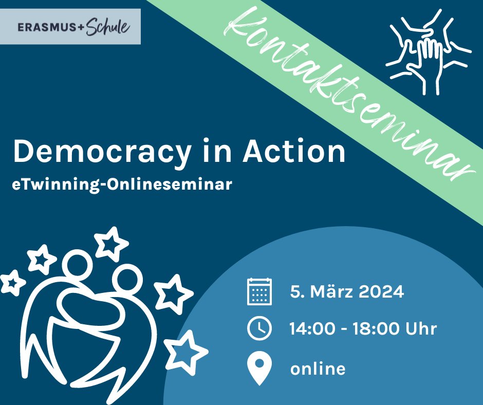 Für alle Lehrkräfte der SEK I und II aus Baden-Württemberg: Lernen Sie eTwinning und European School Education Platform kennen und vernetzen Sie sich mit Kolleg:innen aus Bulgarien, Nordmazedonien, Polen und der Tschechischen Republik!
➡️ t1p.de/vz6nh