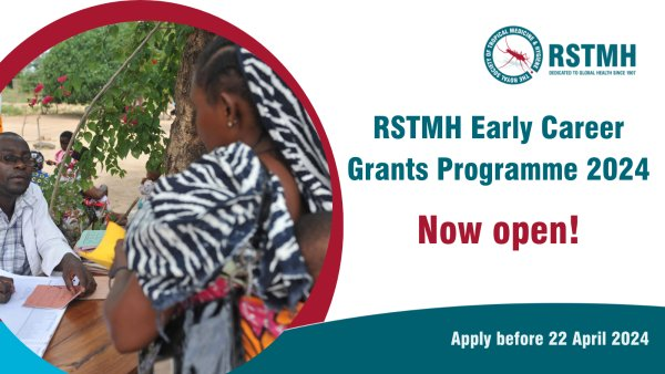 The 2024 RSTMH #EarlyCareer Grants Programme is now open for applications

The Programme provides more than 200 grants every year to those #earlycareerresearchers in #tropicalmedicine or #globalhealth

Apply by 22 April 2024 BST

Find out more: rstmh.org/grants