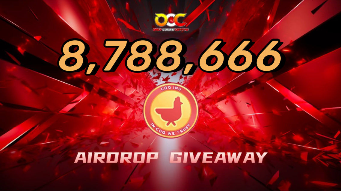 🚀 24-Hour Countdown Alert! 🚀

Celebrate <a href="/CoqInuAvax/">Coq Inu 🐓</a>  $COQ's token top-up on the OCC App with us and be one of the 5 lucky winners to share a massive prize of 8,788,666 $COQ! 🎉💰

Want in? Here's how:

1️⃣ Follow us
2️⃣ Join OCC Telegram t.me/onlycockscrypto
3️⃣ Drop a "OCC x