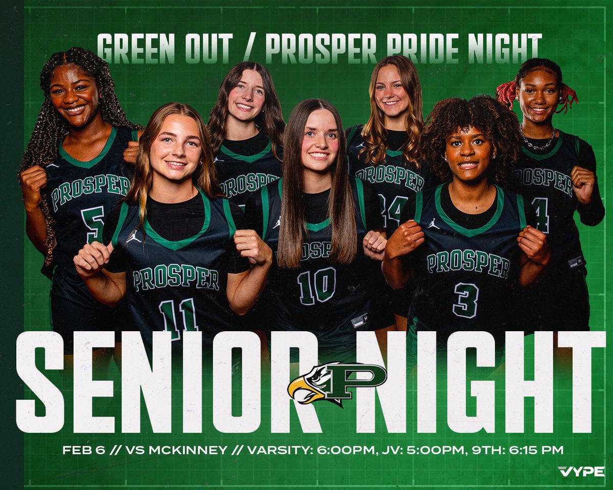 🎓💚SENIOR NIGHT is Tuesday, February 6️⃣‼️
