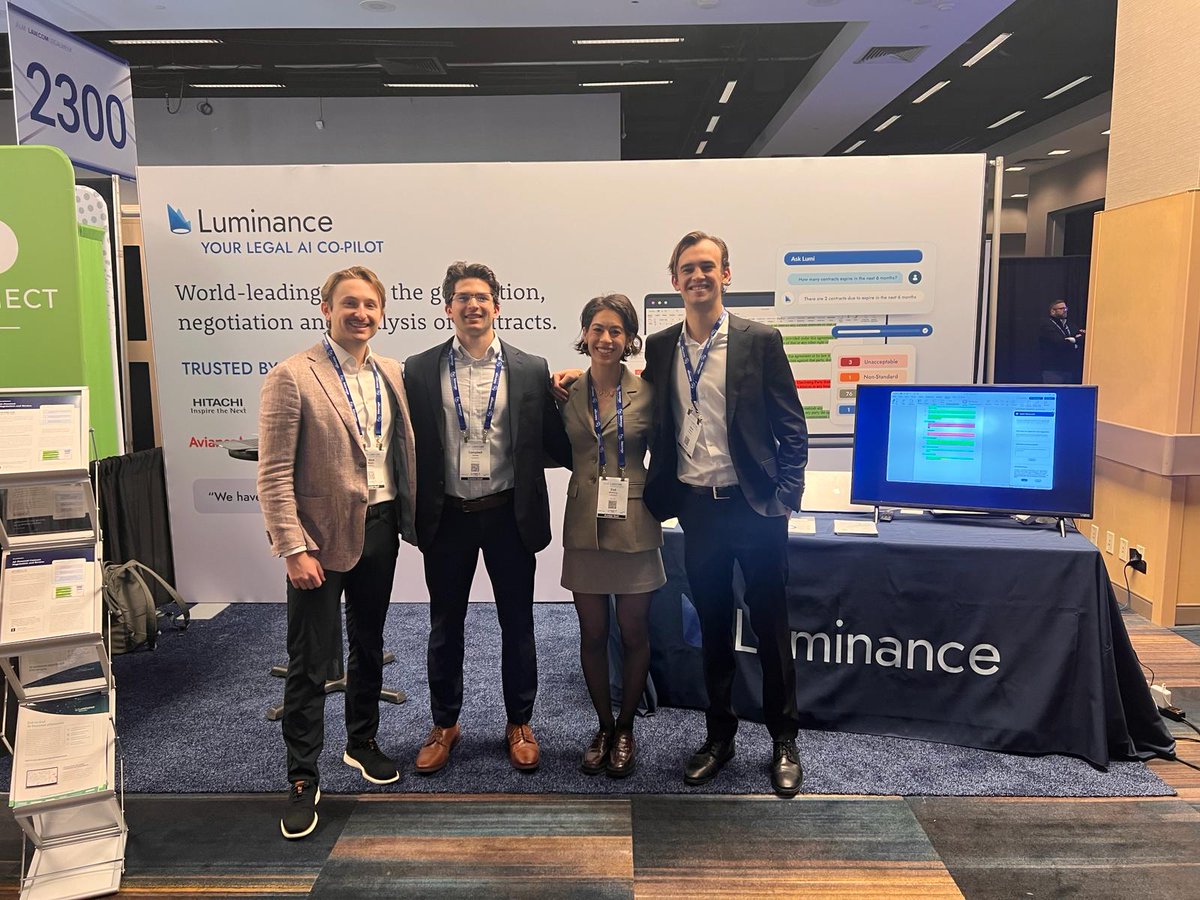 Last chance to catch Luminance at Legalweek! Stop by booth 2013 for a demo of our exciting new releases like Auto Mark-Up and Lumi Drafting. Can't make it? Click here to schedule a chat with one of our AI experts 👉bit.ly/3UiYhbL'