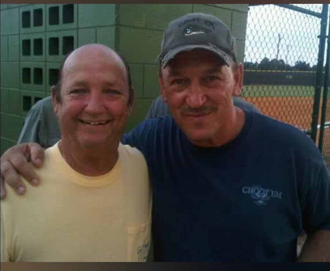 jplauche's tweet photo. For those who think my dad, Gary Plauche, was a hero...How awesome is this picture? This was a few weeks before he had the stroke! #ChootEm #TroyLandry #SwampPeople #GaryPlauche #BestDadEver ##WhyGaryWhy https://t.co/K0XNse4FOC