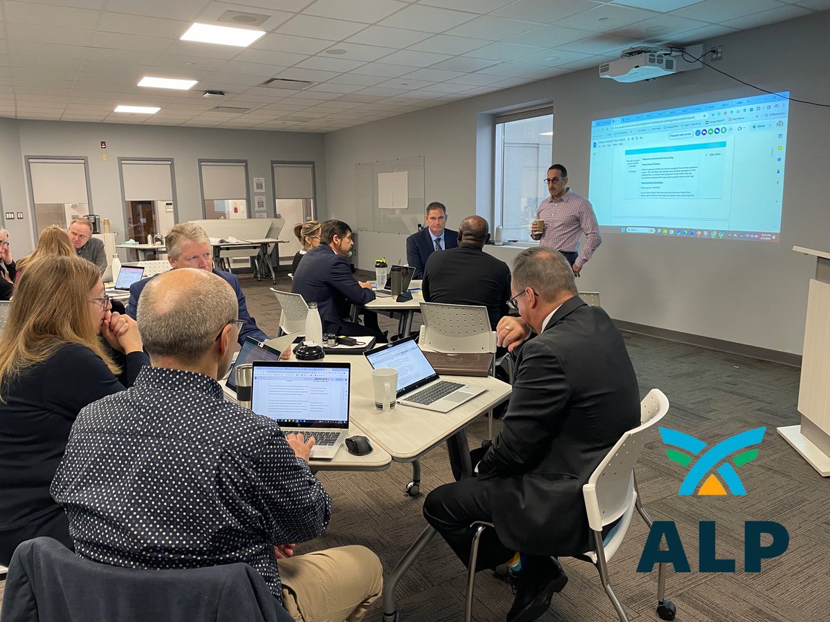 shareski's tweet photo. A great start to our work in @OttCatholicSB Senior team is curious and engaged. Fun fact @TDOttawa used GPT to ask if they should hire us to lead this work…..thank you GPT for your excellent response! #alplearn @Amos_ALP @alplearn https://t.co/6R8zC1UBld