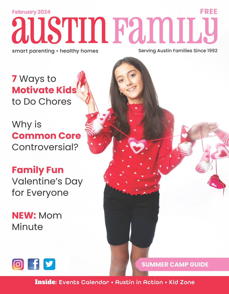 We are feeling pretty excited about our February issue! Lots of great parenting, content and parenting resources. #commoncore #chores #ValentinesDay