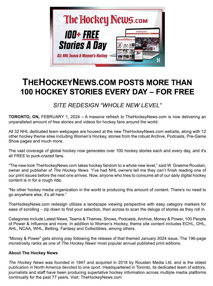 TheHockeyNews tweet picture