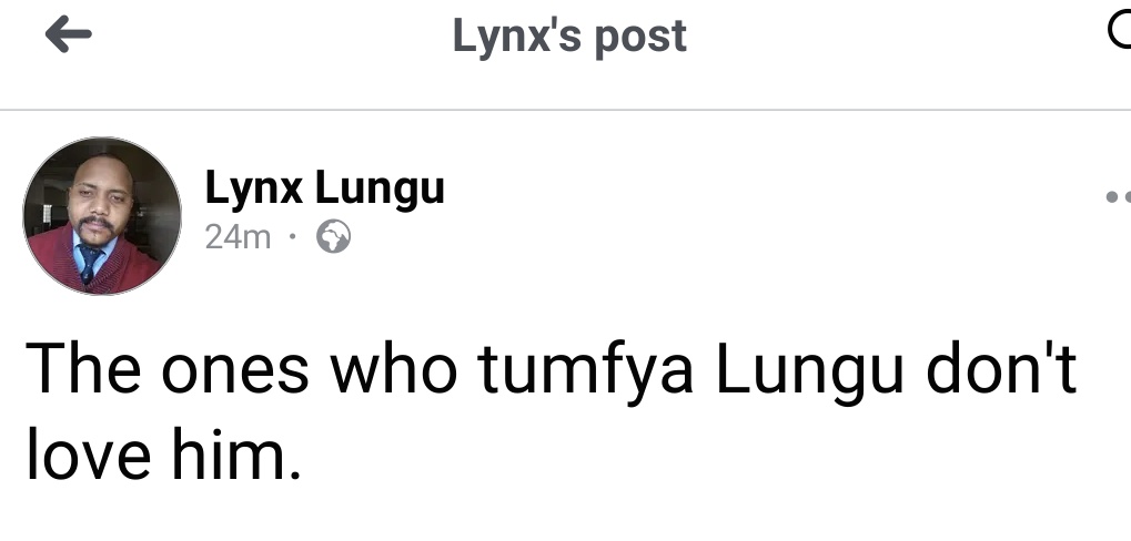 MwengeL's tweet photo. Ironic that it's coming from a Lungu 💀💀 but I agree. https://t.co/Gz6cTNnXeT