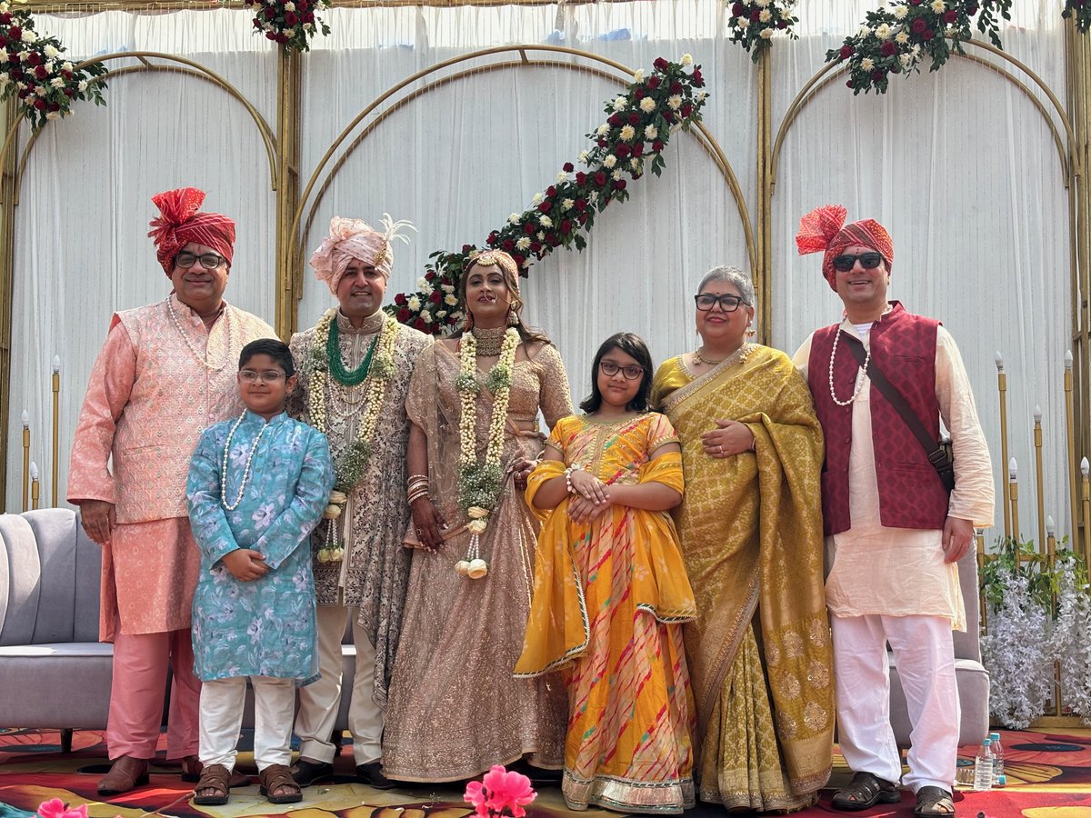 hemantkaul's tweet photo. What a wonderful wedding that brought two families and joined two souls in an everlasting bond! Wishing @AdityaRajKaul @DivyaKocharr a lifetime of happiness together!  Stay blessed you two - you have a million blessings. https://t.co/ifyvthgGBU