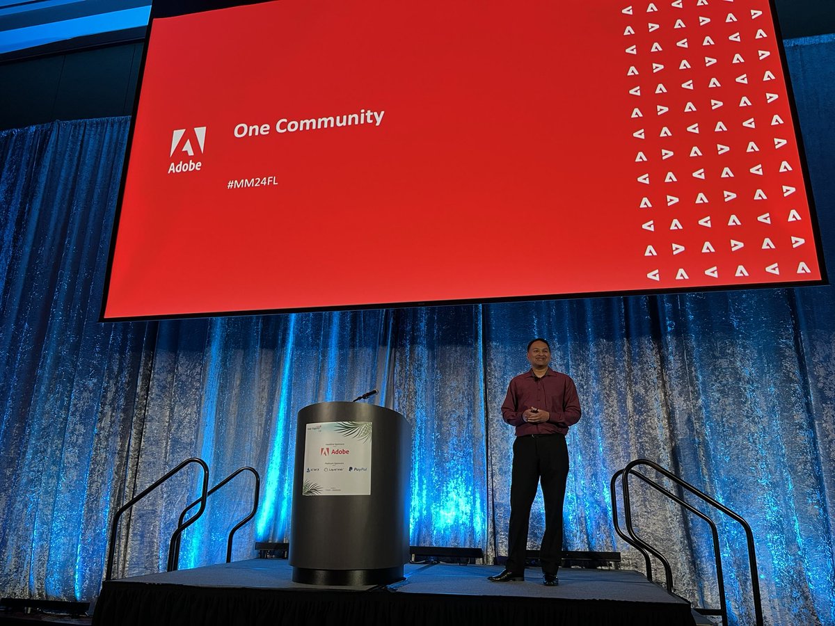 Honored and excited to be a part of the #MMFL24 kickoff where I shared how Adobe continues to support Magento Open Source. Thanks to <a href="/ravedigitalus/">Rave Digital</a> for bringing us together in person. 
<a href="/AdobeCommerce/">Adobe Commerce</a> <a href="/MeetMagentoFL/">Meet Magento Florida</a> <a href="/MagentoAssoc/">Magento Association</a>