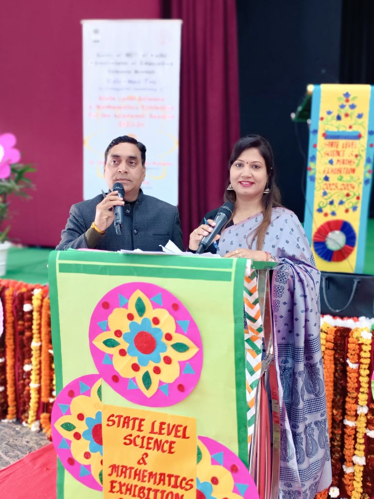State Level Science Exhibition of Science Branch,<a href="/Dir_Education/">DIRECTORATE OF EDUCATION Delhi</a> provides a platform to our budding scientists to present their innovative ideas.

Proud to anchor the event today and learn from the Enriching experiences of Sr. officials .

<a href="/naiudaandoe/">Nai Udaan</a>
Was appreciated by all.