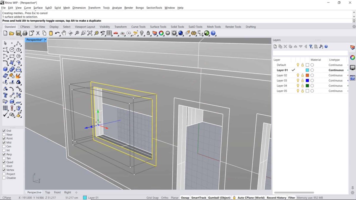 architosh's tweet image. zurl.co/56Fs -- Rhino 8 adds new PushPull and other modeling features aimed at advancing typical architectural modeling workflows. #rhino3d #rhino #3dmodeling #aecindustrynews #architecture #pushpull #visualization