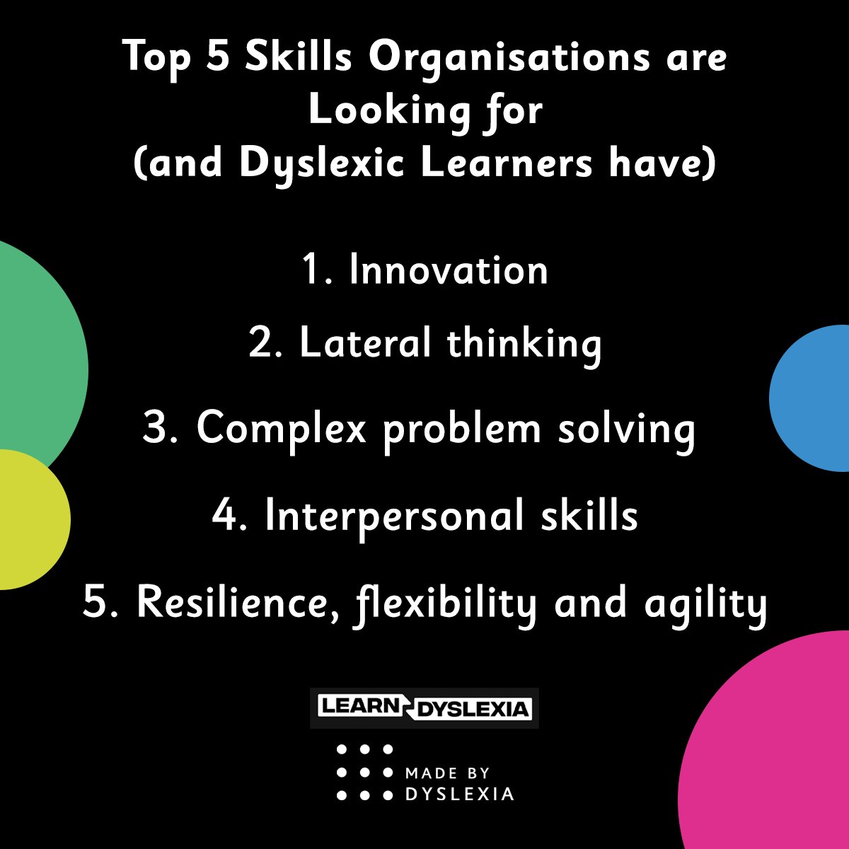 MadeByDyslexia's tweet photo. 1 in5 classroom learner is dyslexic, &amp; are hardwired to thrive in our new #AI world. That's why it's essential for schools to Empower Dyslexic Thinking, &amp; nurture the minds the future needs. Ask your school to take our new free training on Microsoft Learn: https://t.co/aVRpQmM9k9 https://t.co/8d7v0dHWXs