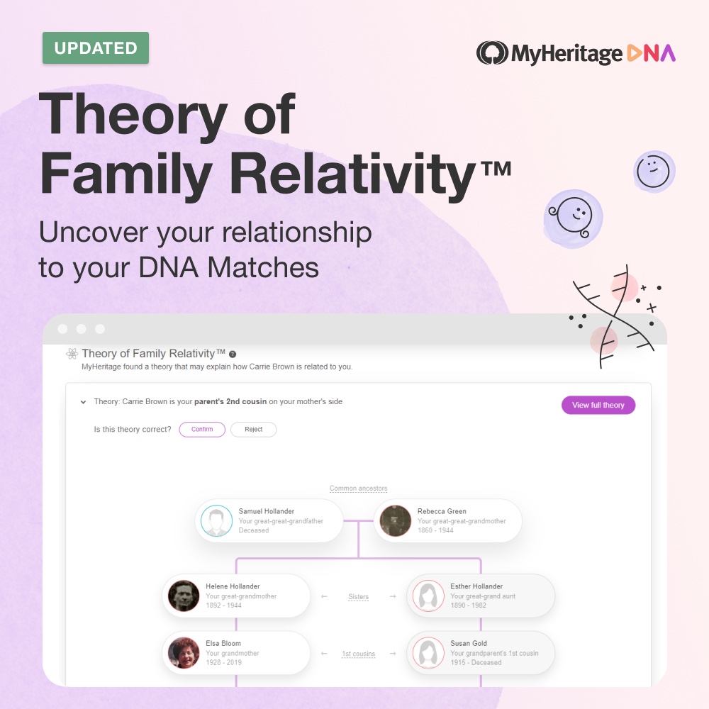 Lots of updates to @MyHeritage 's Theory of Relativity are appearing. I've gone from zero to 15 theories and other kits I manage have new ones too. More on this here: blog.myheritage.com/2024/02/theory… #GeneticGenealogy #DNAtesting