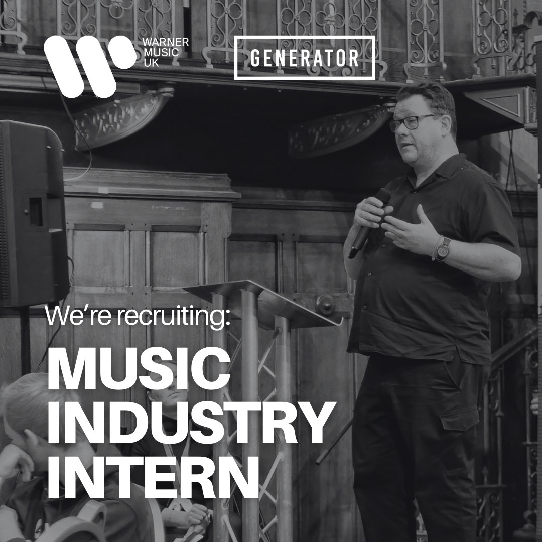 And we're LIVE 🔊 Applications are now open for our Music Industry Intern Role, a groundbreaking partnership between Generator & @WarnerMusicUK. 📩 Find out more and apply here > generator.org.uk/vacancies/musi…