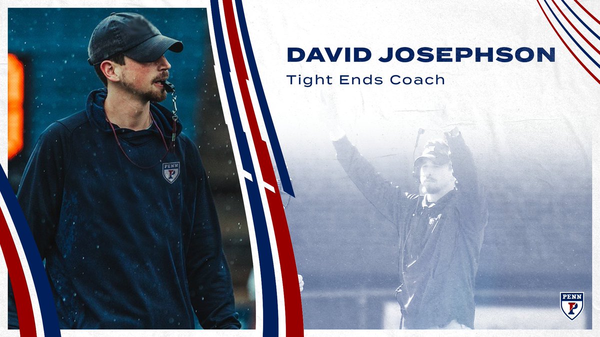 PennFB's tweet photo. We are pleased to welcome @David_Josephson to the Penn Football family as our new Tight Ends Coach! 

📰 https://t.co/ii1oxhyXeW

#FightOnPenn x #BEGREAT https://t.co/QUplUFsU36