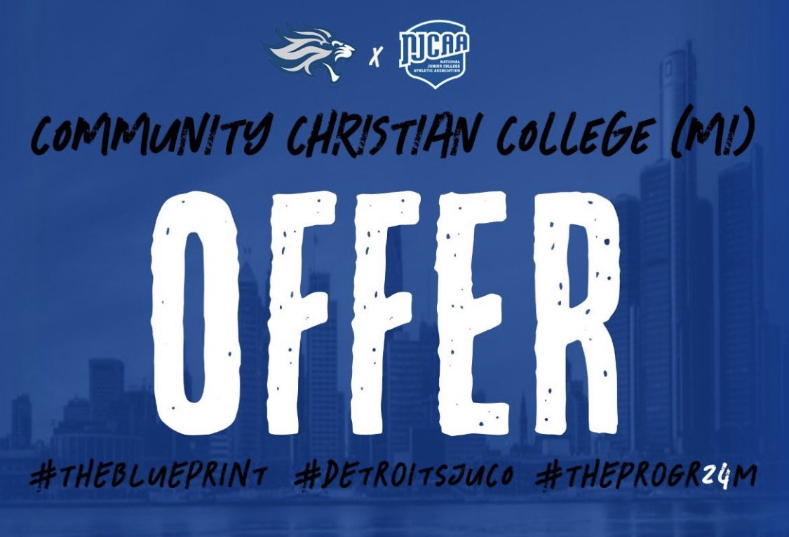 After a great chat with <a href="/CoachNabors7/">LBU</a> I am blessed to have say I have recieved my first official offer from CCC <a href="/CCCLionsFB/">Community Christian College Football</a> <a href="/CoachJReardon/">Jeff Reardon</a>