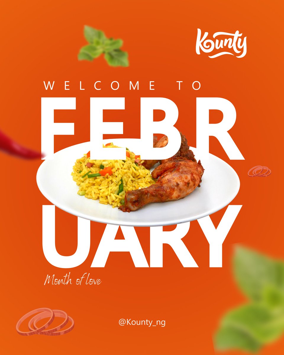 kounty_ng's tweet photo. Embrace the warmth of February at our restaurant, where love is the special ingredient in every dish. 

Welcome to a month filled with delightful flavors and romantic moments.

#kountydelight #kountyUI #kounty #delivery #foodie #FoodDelivery #foodlover #mealsinibadan #Naira https://t.co/YnakRuv2mv