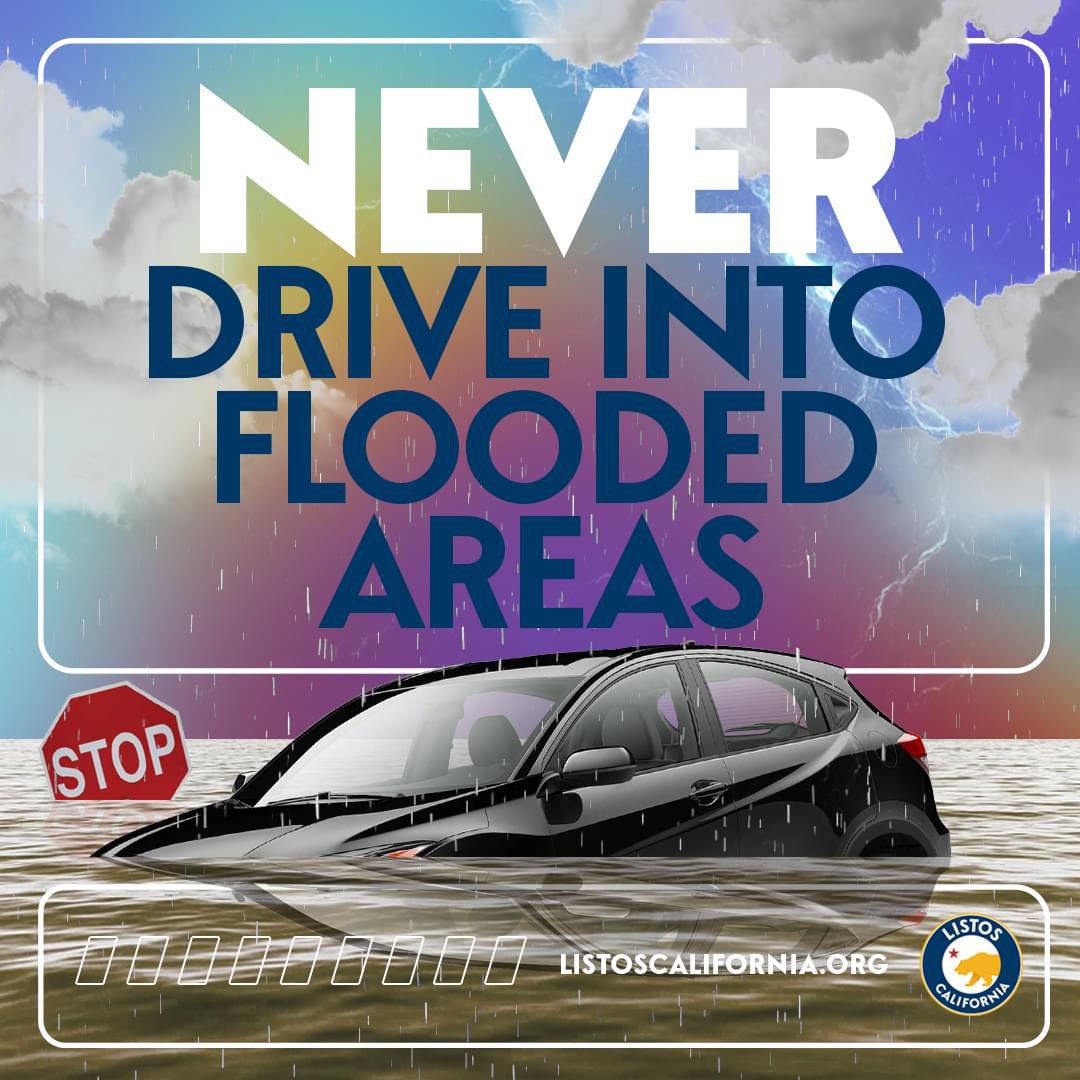 KCPublicHealth's tweet photo. ‼️Don't Drive In Floods
Turn around, don’t drown!

Never drive into flooded areas. In a disaster, the road to safety may not be your usual route.

Disasters may close roads and bus routes you usually take, that’s why it’s important to check your local weather forecasts. https://t.co/1CvoN47k2X