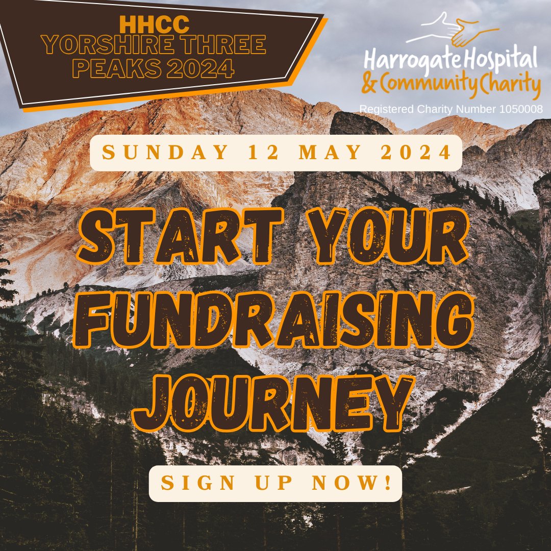 The HHCC Team are excited to announce that places for the Yorkshire Three Peaks challenge taking place on Sunday 12 May 2024 are now OPEN!

To start your fundraising journey and find out more go to the HHCC website hhcc.co.uk/.../yorkshire-…